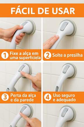 Barra de Apoio Portátil para Banheiro ventosa - SucSafe